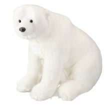 Produkt Dekoracyjne figurki niedźwiedzia polarnego stojące i siedzące białe 16/20cm 3 szt.