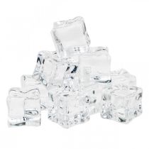 Sztuczne kostki lodu dekoracyjne lodowe przezroczyste 2cm 30szt