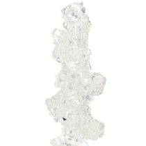 Produkt Ozdoba soplowa z brokatem, zimowa, 17,5 cm, 4 sztuki
