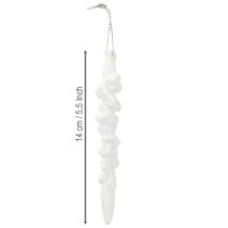 Produkt Ozdoba sopelkowa choinka pokryta śniegiem 14cm 4 sztuki