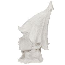 Produkt Dekoracyjna figurka w kształcie głowy krasnala, idealna do stylowego ogrodu i salonu, szara, 30 cm