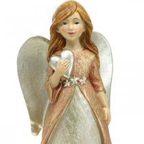 Produkt Figura anioła anioł stróż anioł bożonarodzeniowy z sercem wys. 19cm 2szt
