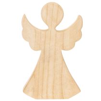 Produkt Drewniana figurka dekoracyjna anioła z jasnego naturalnego drewna, ozdoba świąteczna, 30 cm