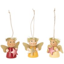Produkt Dekoracyjna zawieszka anioł z gwiazdką do zawieszenia, 5cm, 9 sztuk