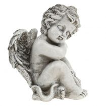 Produkt Figurka pamiątkowa śpiący aniołek szary 16cm 2 szt