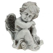 Produkt Figurka pamiątkowa śpiący aniołek szary 16cm 2 szt