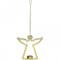 Produkt Deco Angel, wiszący świecznik na tealight, metalowy, złoty Deco H20cm