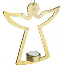 Produkt Deco Angel, wiszący świecznik na tealight, metalowy, złoty Deco H20cm