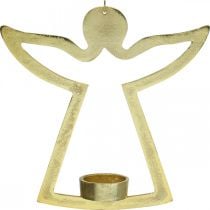 Produkt Deco Angel, wiszący świecznik na tealight, metalowy, złoty Deco H20cm