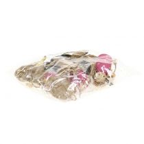 Produkt Drewniane aniołki do zawieszenia szare, różowe 7,5cm 6 szt