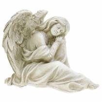 Dekoracyjny anioł siedzący 19cm x 13,5cm W15cm