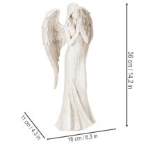 Produkt Figurka anioła stojącego i modlącego się, dekoracja, 36 cm