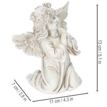 Produkt Figurka anioła modlącego się, dekoracja grobu, siedząca, 13 cm, 2 sztuki