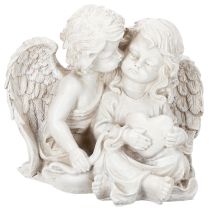 Produkt Anioł Dekoracja Dziecięca Para Aniołów z Sercem Rzeźba 24 cm