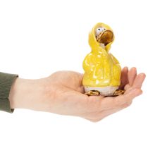Produkt Figurki kaczuszek, ceramiczne figurki w kształcie płaszczy przeciwdeszczowych do zabawnej dekoracji balkonu i ogrodu, 11 cm, 4 sztuki