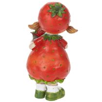 Produkt Dekoracyjna figurka „Dziewczynka Truskawka” do letniej dekoracji, urocza figurka do salonu i na balkon, 18 cm