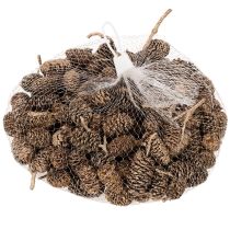 Produkt Szyszki olchowe, produkt naturalny do dekoracji i rękodzieła, złote, 3 cm, 300 g