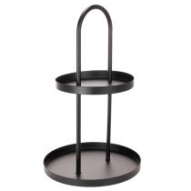 Produkt Metalowa, dwupoziomowa, okrągła taca dekoracyjna 58 cm