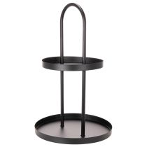 Produkt Metalowa, dwupoziomowa, okrągła taca dekoracyjna 58 cm