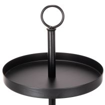 Produkt Trójpoziomowy metalowy okrągły stojak do serwowania, do dekoracji stołu na wielu poziomach, 61 cm