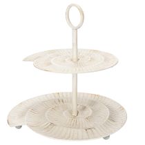 Produkt Antyczna, piętrowa półka do serwowania, stylowa dekoracja salonu lub parapetu, 39 cm