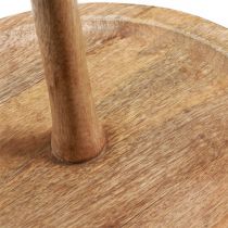 Produkt Patera na ciasto drewniana dekoracja 2-poziomowa naturalna okrągła Ø31/20cm W45cm