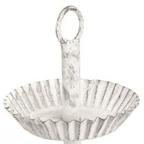 Produkt Metalowa 3-poziomowa taca biała, wys. 23 cm