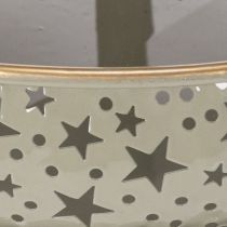 Produkt Dekoracyjna taca do serwowania, piętrowa, z uchwytem, motyw gwiazdy, dwupoziomowa, 49 cm