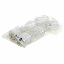 Produkt Deco Sowa z koroną do powieszenia biała, brokatowa 6,5×8cm 6szt.