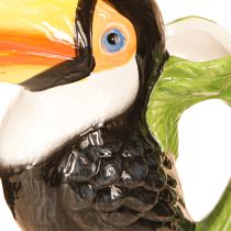Produkt Egzotyczny dekoracyjny wazon Tukan Ceramiczna figurka Kolorowa 20×10×24cm