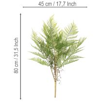 Produkt Sztuczna gałązka paproci, ozdobna zielona roślina do kompozycji kwiatowych, 80 cm