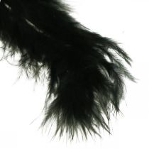 Pióra Czarne Prawdziwe ptasie pióra do tworzenia wiosennych dekoracji 20g