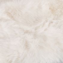 Produkt Biała puszysta wstążka dekoracyjna, rolka ze sztucznego futra, 10x140cm, 3 sztuki