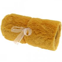 Produkt Futro Ribbon Yellow Faux Fur for Crafting Table Runner 15×150cm
