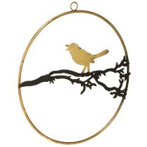 Produkt Dekoracja okienna ptaszek, dekoracja jesienna do zawieszenia, metal Ø22,5cm