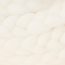Produkt Filcowa dekoracja wełniany wieniec dekoracyjny w kolorze białym do zawieszenia Ø25cm