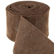 Produkt Brązowa wstążka z filcu wełnianego, 15 cm x 5 m, do dekoracji i prac rękodzielniczych