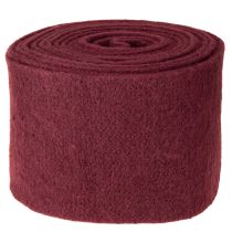 Produkt Filcowa wstążka wełniana, ciemnoczerwona, 15 cm x 5 m, do dekoracji i rękodzieła