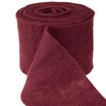 Produkt Filcowa wstążka wełniana, ciemnoczerwona, 15 cm x 5 m, do dekoracji i rękodzieła
