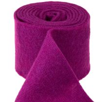 Produkt Filcowa wstążka wełniana, fuksja, 15 cm x 5 m, do dekoracji i prac rękodzielniczych