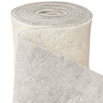 Produkt Wstążka filcowa 15cm x 5m dwukolorowa szaro-biała