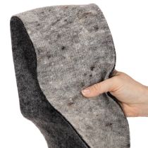 Produkt Dwukolorowy zawias do garnków z filcu wełnianego, szaro-czarny, 15 cm x 5 m