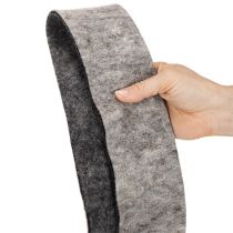 Produkt Taśma filcowa, pasek do garnków, 100% wełny, szaro-czarna, szerokość 7,5 cm, długość 5 m