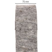 Produkt Taśma filcowa, pasek do garnków, 100% wełny, szaro-czarna, szerokość 7,5 cm, długość 5 m