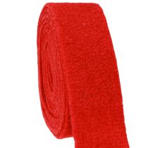 Produkt Wstążka filcowa ciemnoczerwona 7,5cm 5m