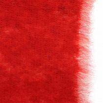 Taśma filcowa Deco Two Tone Red, White Pot Tape Christmas 15cm×4m