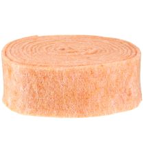 Produkt Wstążka filcowa pomarańczowa 7,5cm 5m