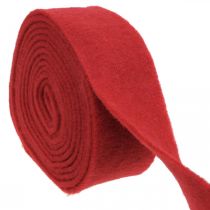 Produkt Wstążka filcowa czerwona 7,5cm 5m
