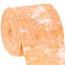 Produkt Wstążka filcowa wełniana wstążka tkanina dekoracyjna pomarańczowe piórka filc wełniany 15cm 5m
