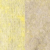 Produkt Wstążka filcowa wełniana wstążka doniczkowa wstążka ozdobna szaro-żółta 15cm 5m